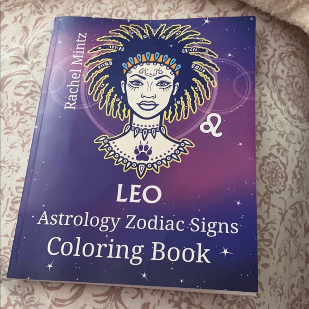 Leo zodiac coloring book